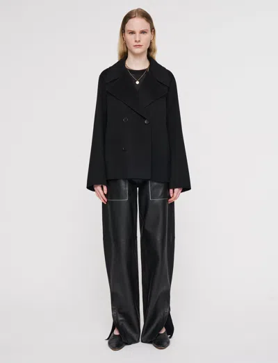 Joseph Gilkes Light Double Face Jacket In Black