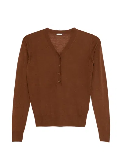 Joseph Gillies Button-up Sweater In Brown