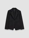 Joseph Womens Black Glenview Single-breasted Stretch-wool Blazer In Black