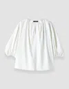 Joseph Womens Ivory Godin Balloon-sleeved Cotton Blouse In White
