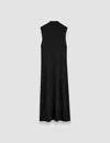 Joseph Womens Black Sleeveless Knitted Wool And Silk Maxi Dress In Black