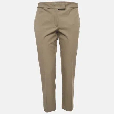 Pre-owned Joseph Green Queen Gabardine Straight Formal Trousers M