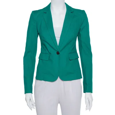 Joseph Green Stretch Cotton Watch Short Blazer