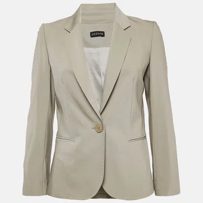 Pre-owned Joseph Grey Wool Single Breasted Blazer S