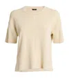 Joseph Grid Knit T-shirt In Neutral
