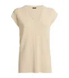 Joseph Grid Knit Tank Top In Neutral