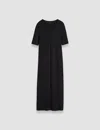 Joseph Grid Viscose Knitted Dress In Black