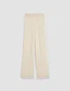 Joseph Grid Viscose Knitted Trousers In Oat
