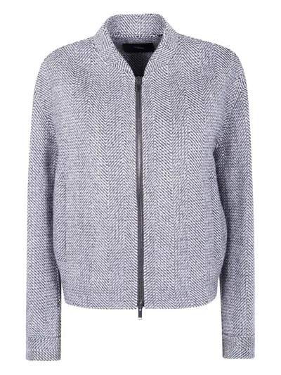 Joseph "gustave" Linear Double Face Coat In Blue