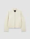 Joseph Gustave Linear Double Face Wool Jacket In White