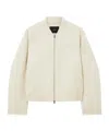 Joseph Gustave Linear Double Face Wool Jacket In White