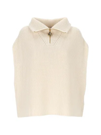 Joseph Half-zip Funnel-neck Top In Pink