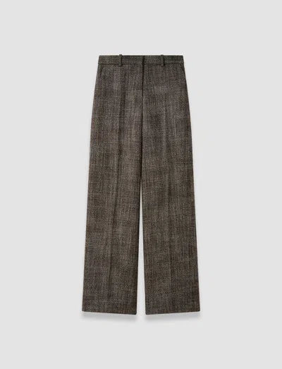 Joseph Hawley Textured Tailoring Wool Trousers In Green