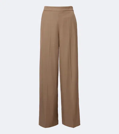 Joseph Haxley Cady Twill Wide-leg Pants In Beige
