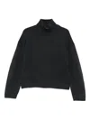 Joseph High Neck Long Sleeves Luxe Cashmere In Gray