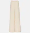 Joseph Silk Wide-leg Trousers In White