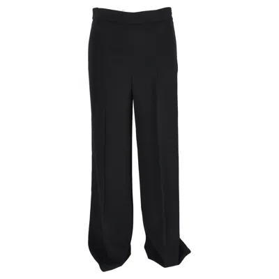 Joseph High-rise Straight-leg Trousers In Black Viscose