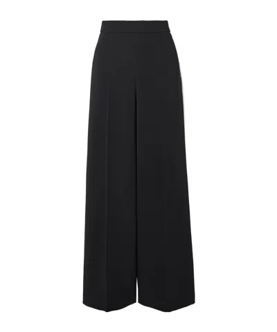 Joseph Alane Pleated Cady Wide-leg Pants In Black