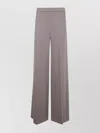 Joseph High Waist Wide Leg Trousers In Brown