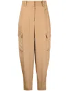 Joseph High-waisted Cargo Trousers In Neutrals
