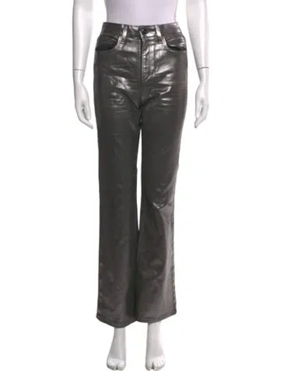 Pre-owned Joseph High-rise Flared Jeans In Gray