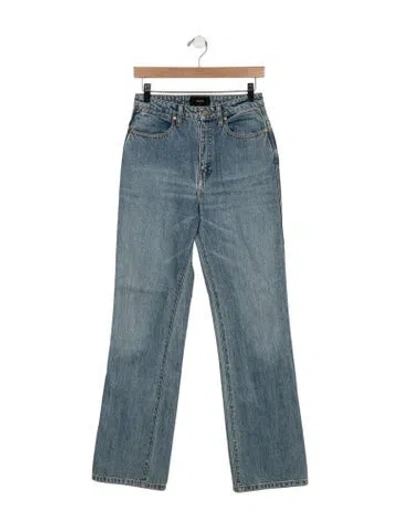 Pre-owned Joseph High-rise Straight Leg Jeans In Blue