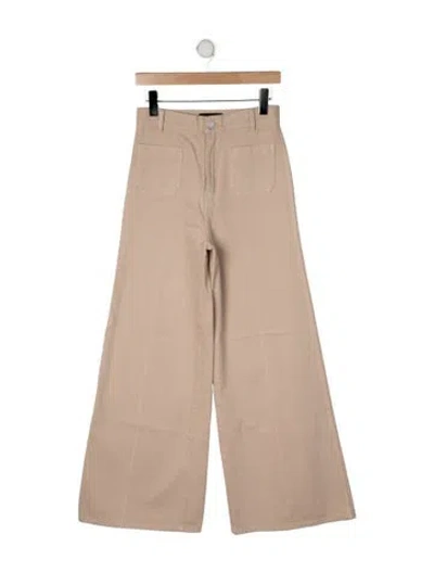 Pre-owned Joseph High-rise Wide Leg Jeans In Neutral