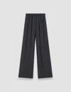 Joseph Hulin Geometric Print Silk Trousers In Black