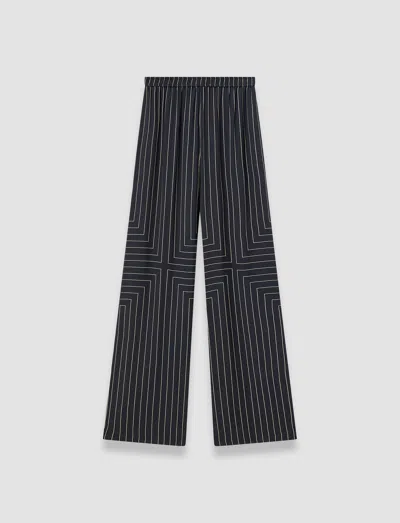Joseph Hulin Geometric Print Silk Trousers