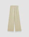 Joseph Hulin Geometric Print Silk Trousers In Neutral