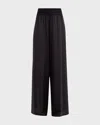 Joseph Hulin High-rise Wide-leg Pants In Black