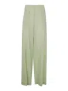 Joseph Hulin Pant Crepe De Soie In Green