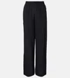Joseph Hulin Silk Crêpe De Soie Wide-leg Pants In Black