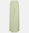 Joseph Hulin Pant Crepe De Soie In Green