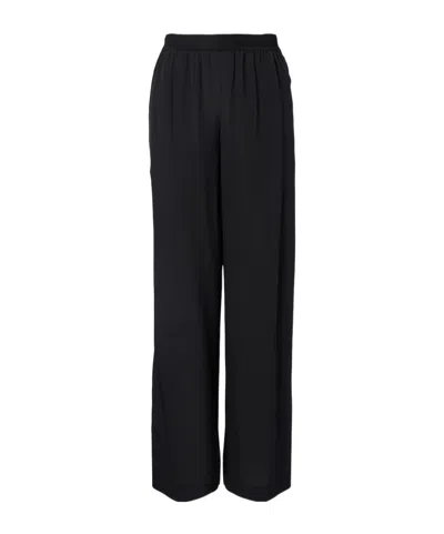 Joseph Hulin Silk Crepe De Soie Wide-leg Pants In Black