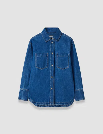 Joseph Idar Light Denim Shirt In Blue