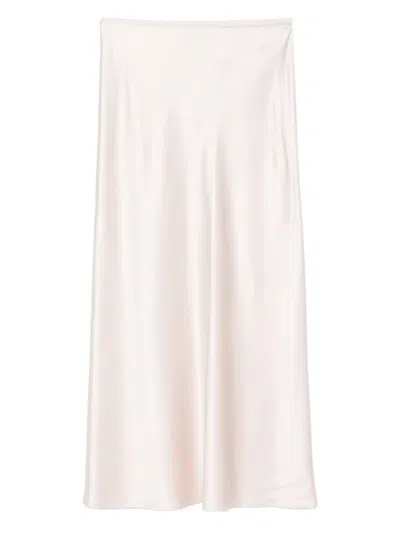 JOSEPH ISAAK BIAS-CUT SILK MIDI SKIRT