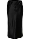 Joseph Isaak Elasticated-waist Silk Skirt In Black