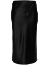 Joseph Isaak Elasticated-waist Silk Skirt In Black
