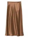Joseph Isaak Maxi Skirt In Brown