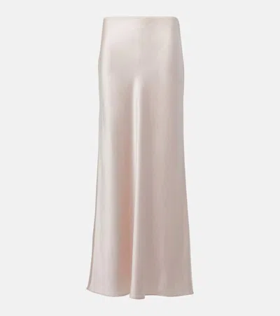 Joseph Isaak Silk Maxi Skirt In Gold