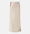Joseph Isaak Silk Satin Maxi Skirt In Neutral