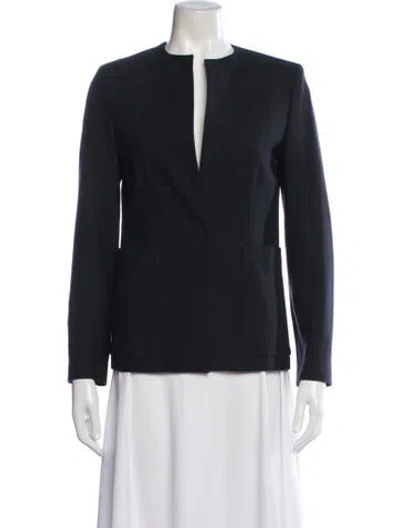Pre-owned Joseph Jacket In Black/blue
