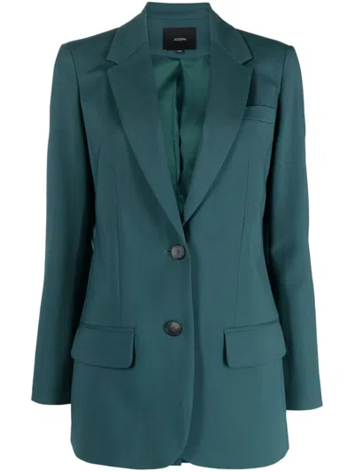Joseph Jackie Single-breasted Blazer In Green