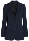 Joseph Jackie Buttoned Tailored Blazer In Blue