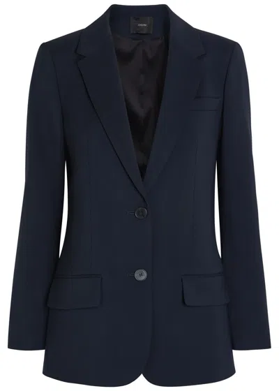 Joseph Jackie Stretch-wool Blazer In Blue