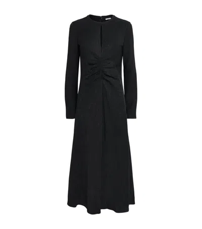 Joseph Jacquard Aurora Maxi Dress In Black