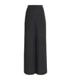 Joseph Jacquard Pleated Mawn Trousers In Black