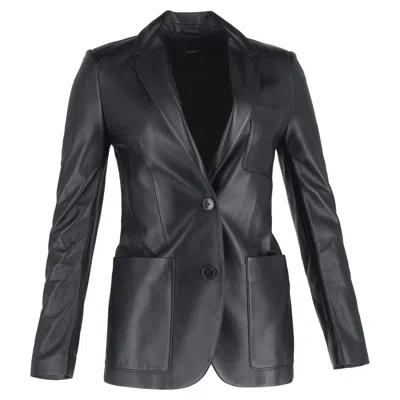 Joseph Jacques Single-breasted Blazer In Black Leather