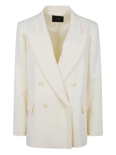 JOSEPH "JADEN" JACKET COMFORT CADY,JP001624 0045 IVORY